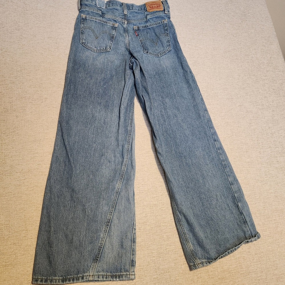 Levi's '94 Baggy Wide Leg Jeans Womens 27 Blue High Rise Denim A0356-0005 - Picture 2 of 8